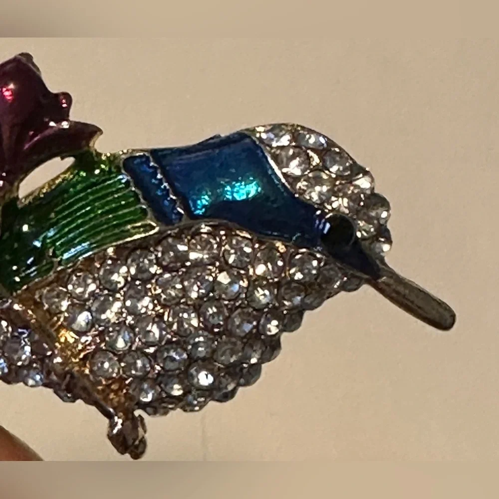 Bird Rhinestones Pin - Picture 4 of 10